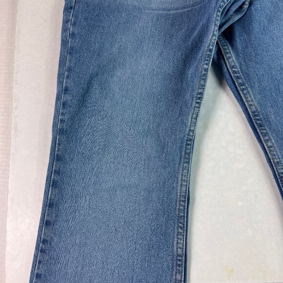Y2K Levi's Jean Women 32x30* 515 Mid Rise Boot Cut Blue Faded Denim Tag 12M Miss - Picture 4 of 16